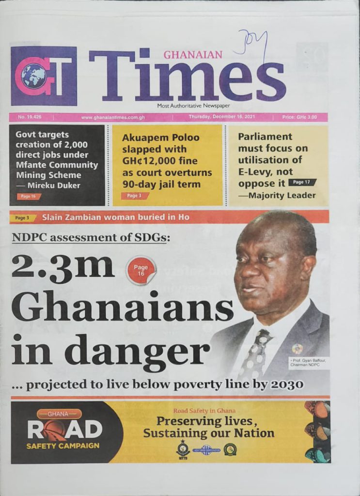 Today's front pages: Thursday, December 16, 2021 Today's front pages: Thursday, December 16, 2021