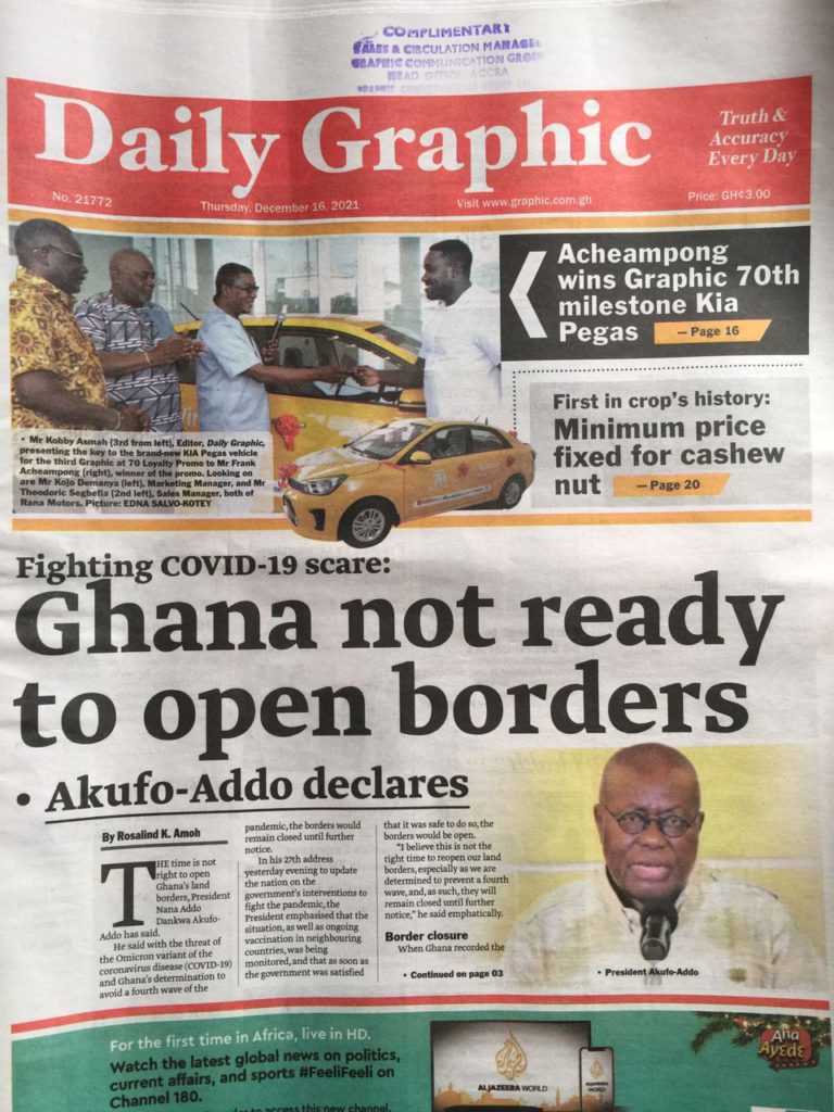 Today's front pages: Thursday, December 16, 2021 Today's front pages: Thursday, December 16, 2021