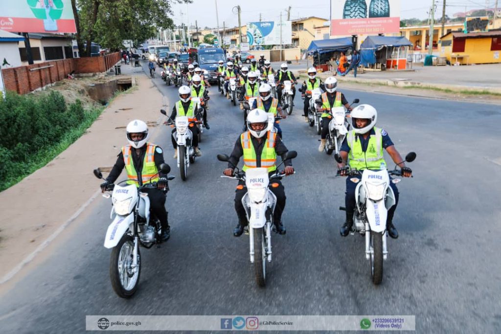 Photos: Police holds guard of honour for officer slain in Bono Region