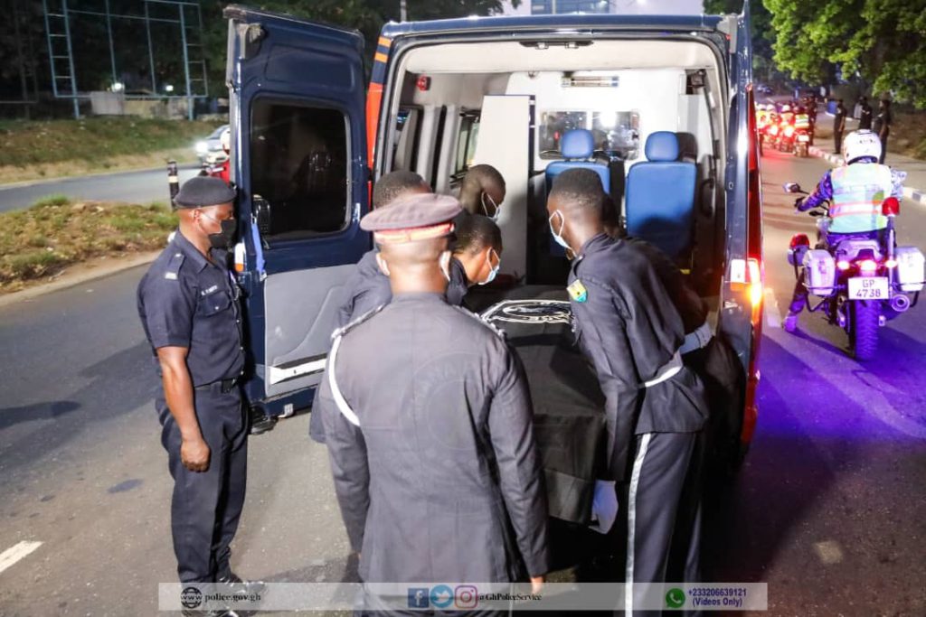 Photos: Police holds guard of honour for officer slain in Bono Region