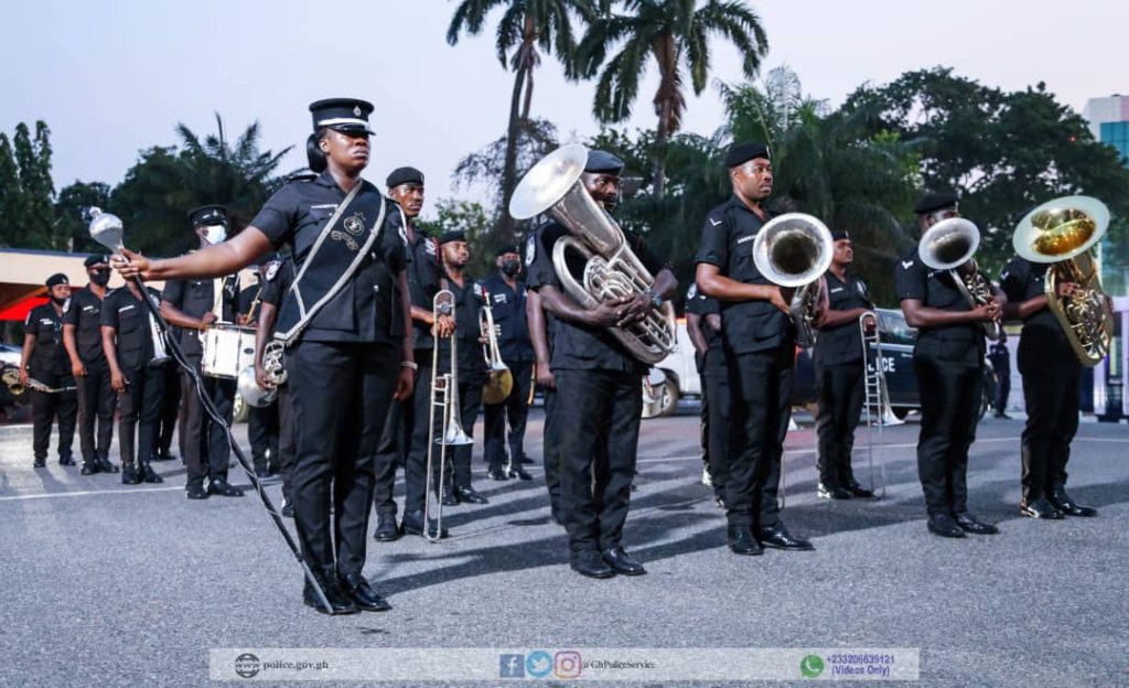 Photos: Police holds guard of honour for officer slain in Bono Region