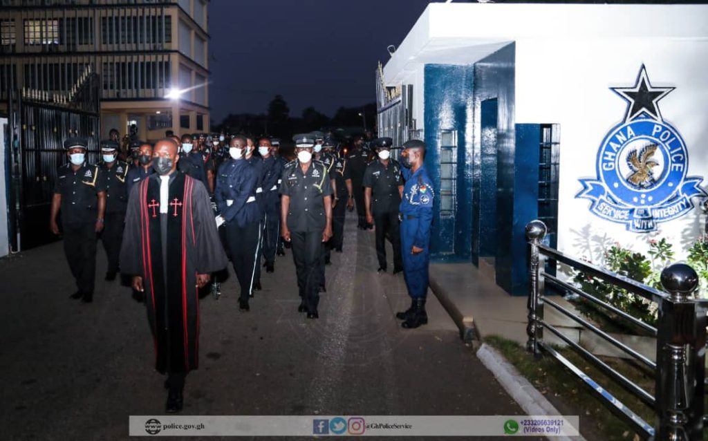 Photos: Police holds guard of honour for officer slain in Bono Region