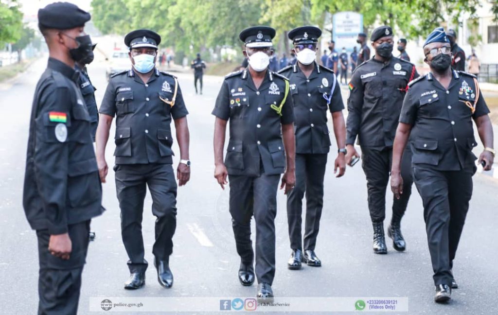 Photos: Police holds guard of honour for officer slain in Bono Region