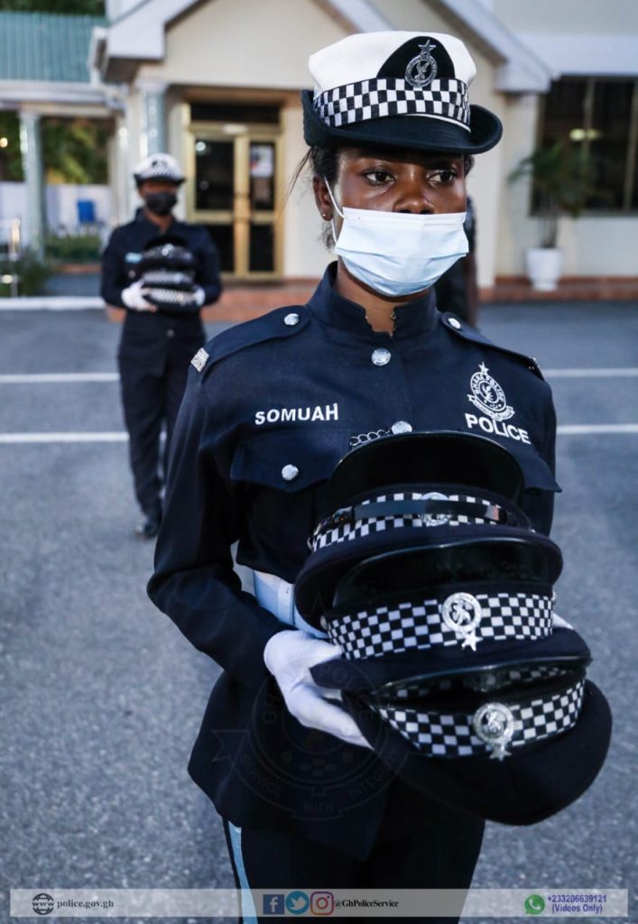 Photos: Police holds guard of honour for officer slain in Bono Region