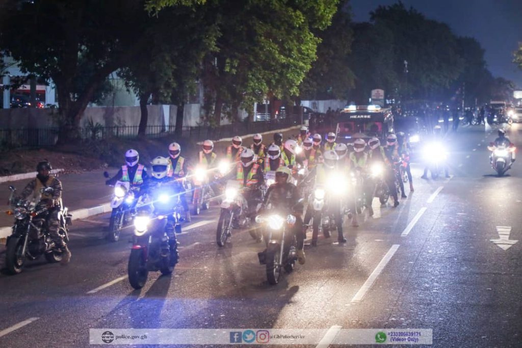 Photos: Police holds guard of honour for officer slain in Bono Region