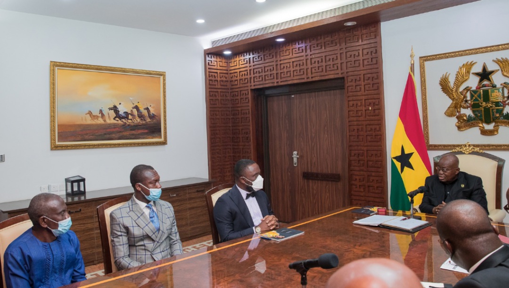 Akufo-Addo receives Otumfuo Commemorative Gold Coin Akufo-Addo receives Otumfuo Commemorative Gold Coin
