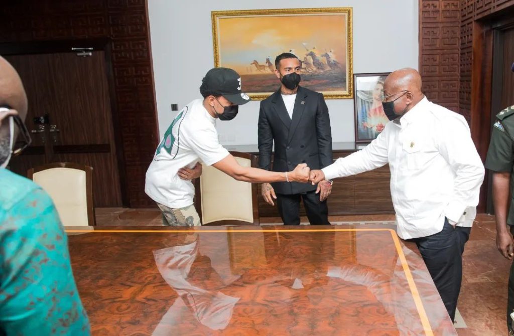 Chance The Rapper, Vic Mensa meet Akufo-Addo