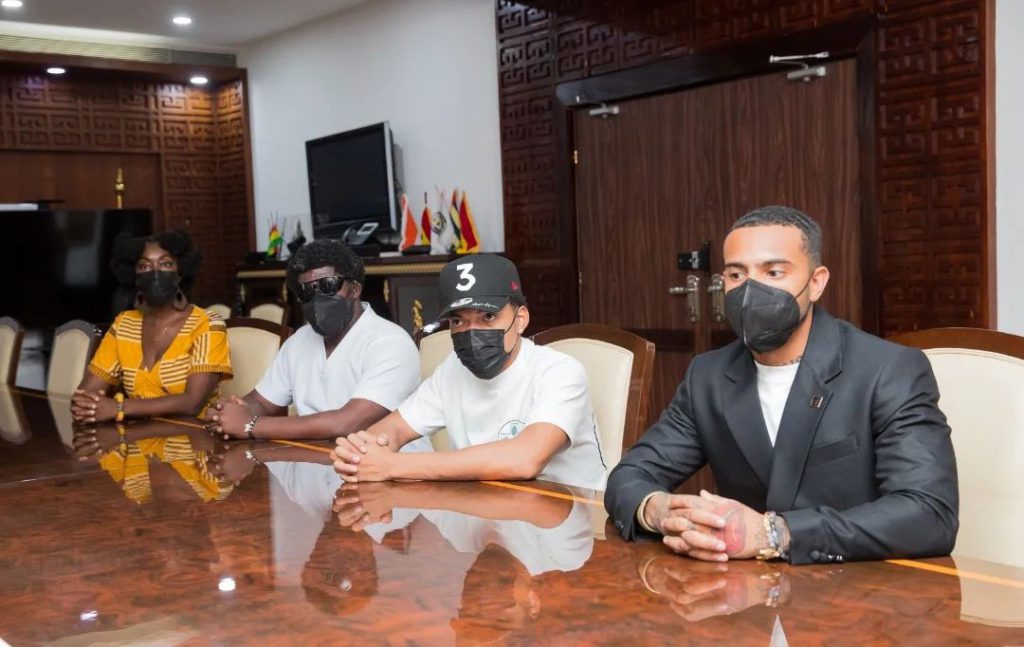 Chance The Rapper, Vic Mensa meet Akufo-Addo