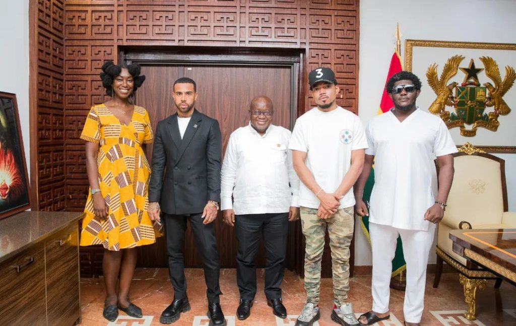 Chance The Rapper, Vic Mensa meet Akufo-Addo