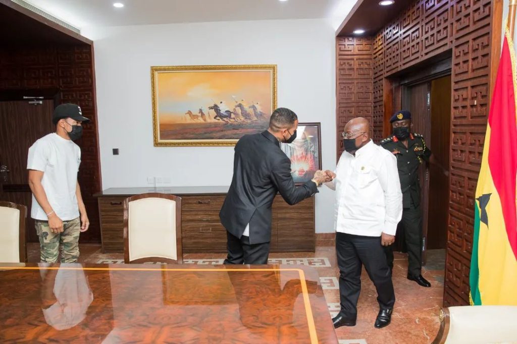 Chance The Rapper, Vic Mensa meet Akufo-Addo