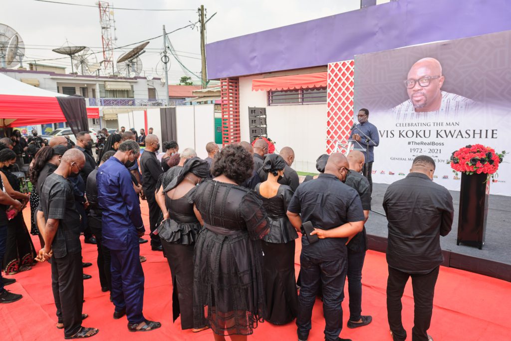 Photos: MGL, family and friends hold remembrance service for Joy Brands GM, Elvis Kwashie