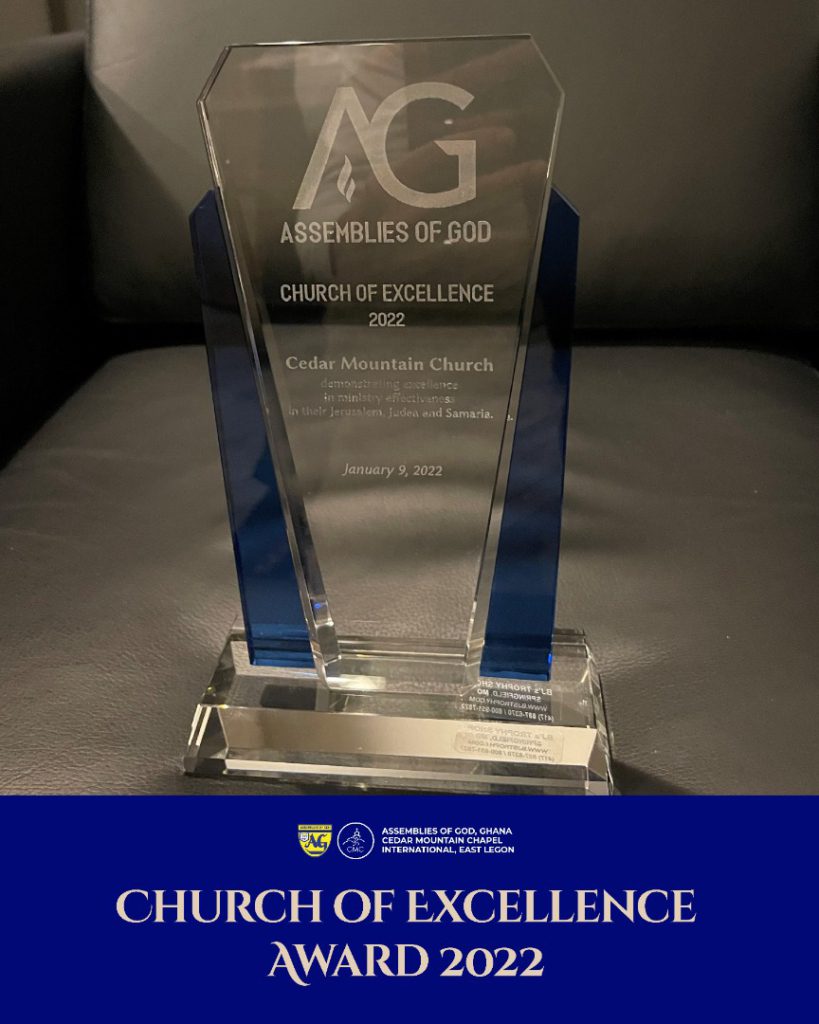 Cedar Mountain Chapel wins Church of Excellence Award 2022