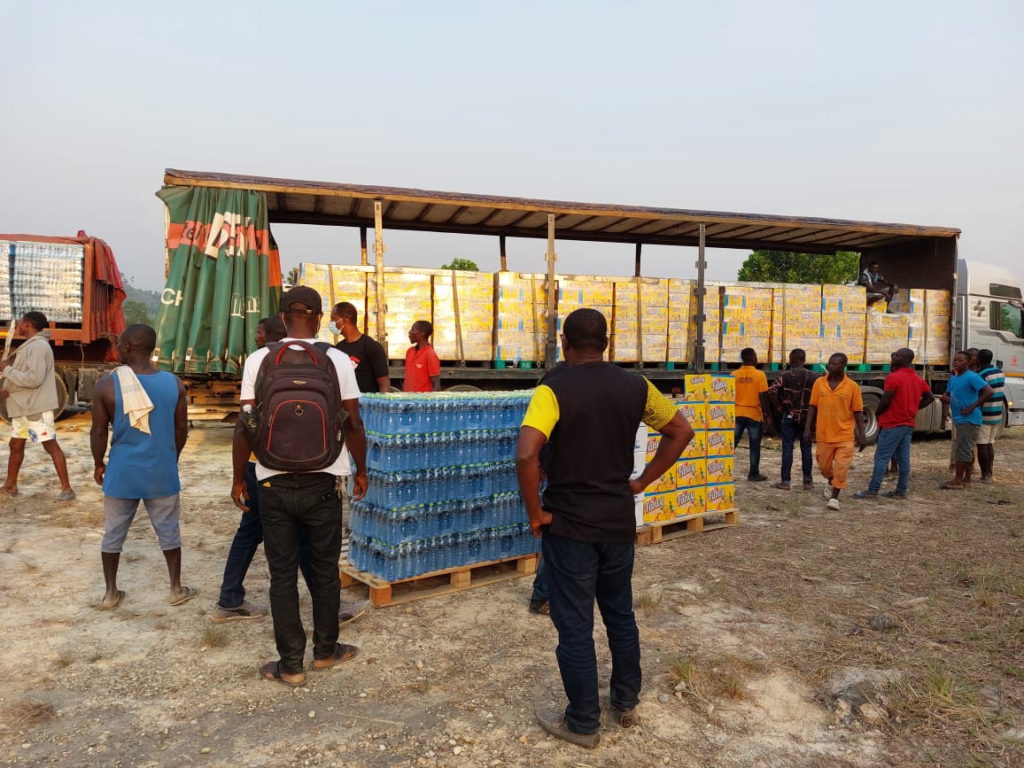 Kasapreko supports Apeatse explosion victims with ¢100k worth of products