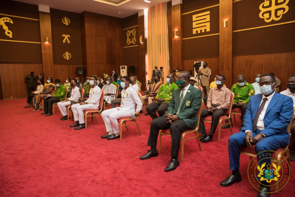 2021 NSMQ: Prempeh College presents trophy to Akufo-Addo