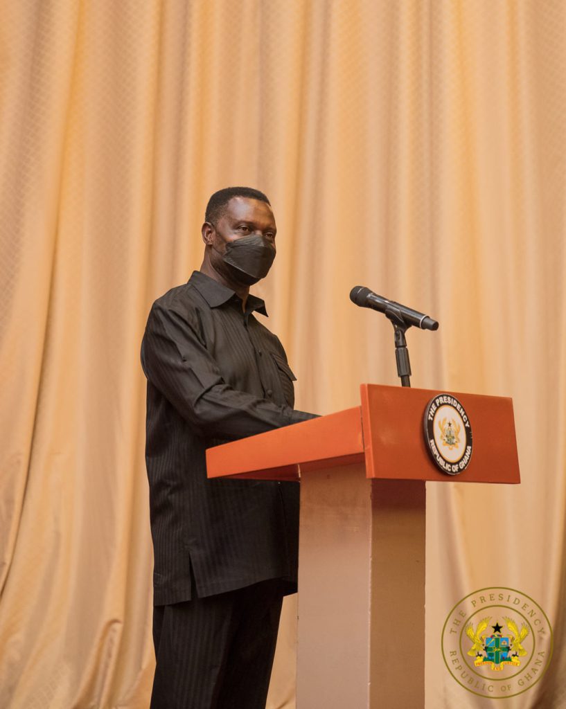 2021 NSMQ: Prempeh College presents trophy to Akufo-Addo