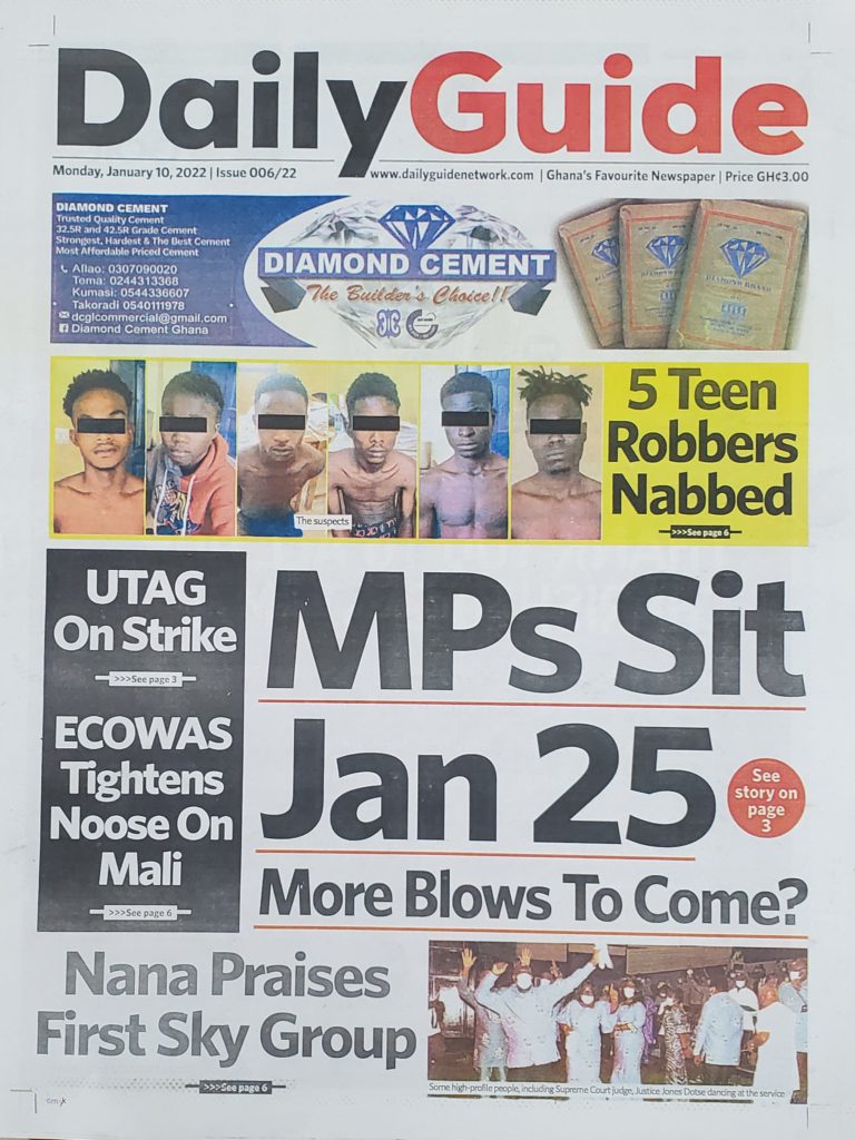 Today's front pages: Monday, January 10, 2022 Today's front pages: Monday, January 10, 2022