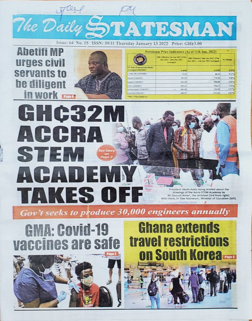 Today's front pages: Thursday, January 13, 2022 Today's front pages: Thursday, January 13, 2022