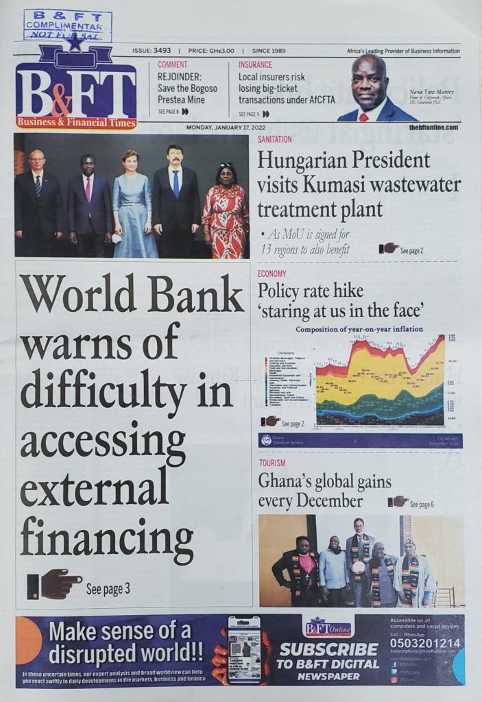 Today's front pages: Monday, January 17, 2022 Today's front pages: Monday, January 17, 2022