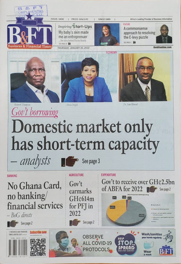 Today's front pages: Thursday, January 20, 2022 Today's front pages: Thursday, January 20, 2022