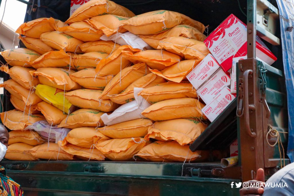 Apeatse explosion: Bawumia donates over 13 tonnes of relief items to victims