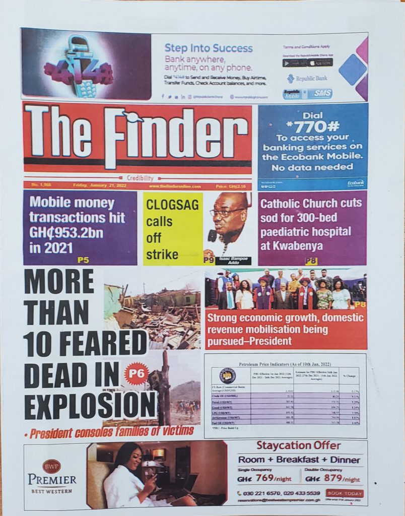 Today's front pages: Friday, January 21, 2022 Today's front pages: Friday, January 21, 2022