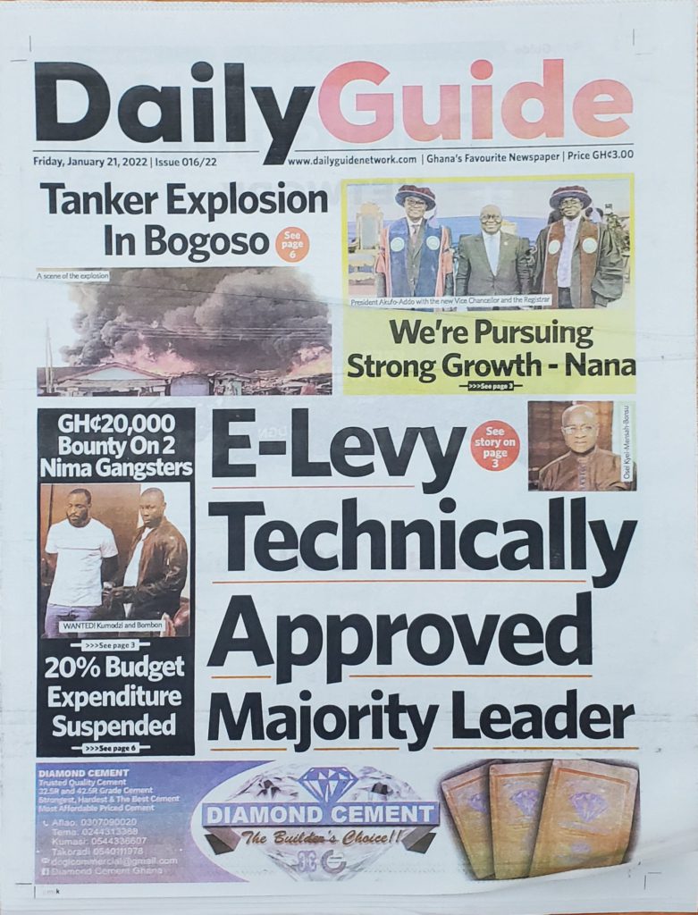 Today's front pages: Friday, January 21, 2022 Today's front pages: Friday, January 21, 2022