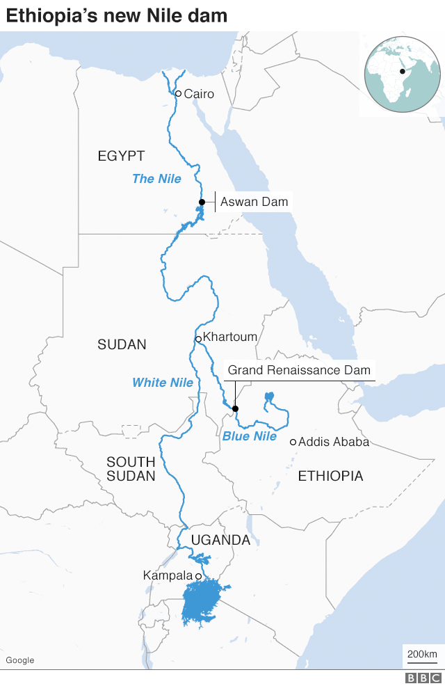 Ethiopia starts generating power from River Nile dam
