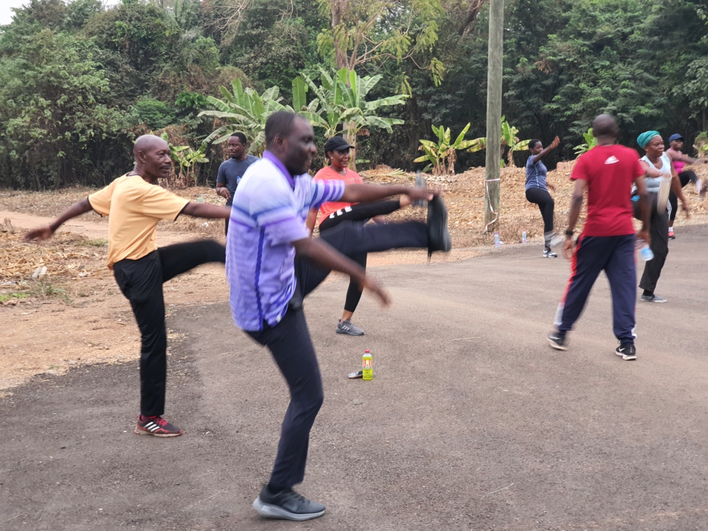 KNUST maiden Saturday walk and aerobics attracts staff