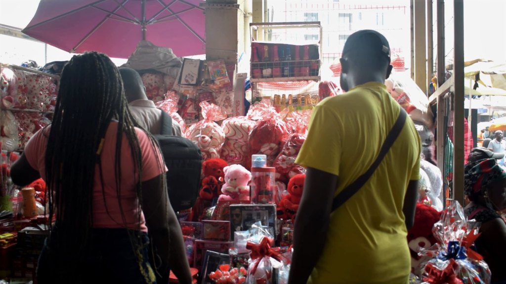 Chocolate featured prominently in Kumasi market on Valentine’s Day