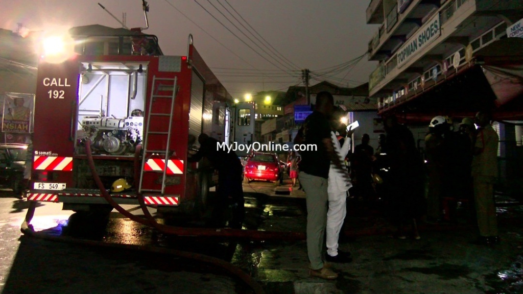 Fire destroys baby wear shop at Adum
