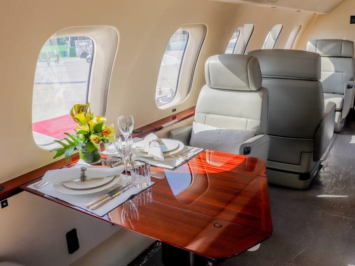 Inside $75m private jet which has its own bedroom that may be largest Bombardier ever builds