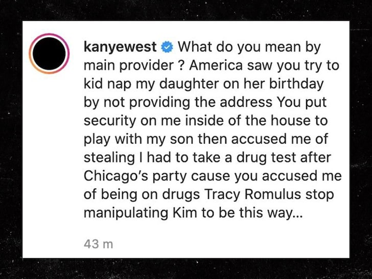 Kanye West objects to divorce, saying Kim can't prove he wrote social media attacks