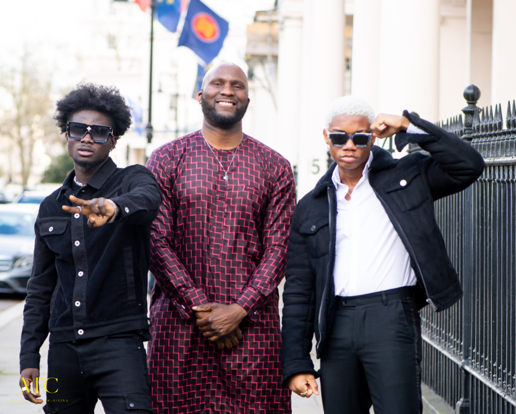 KiDi, Kuami Eugene pay courtsey call on Ghana's High Commission to UK