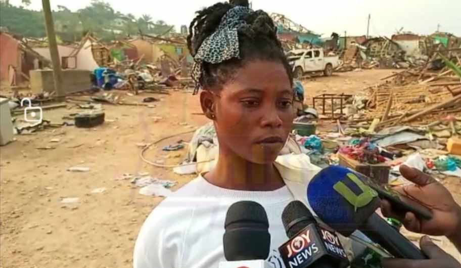 Apeatse Explosion: ‘Galamsey’ lady takes solace in beer after losing money and gold