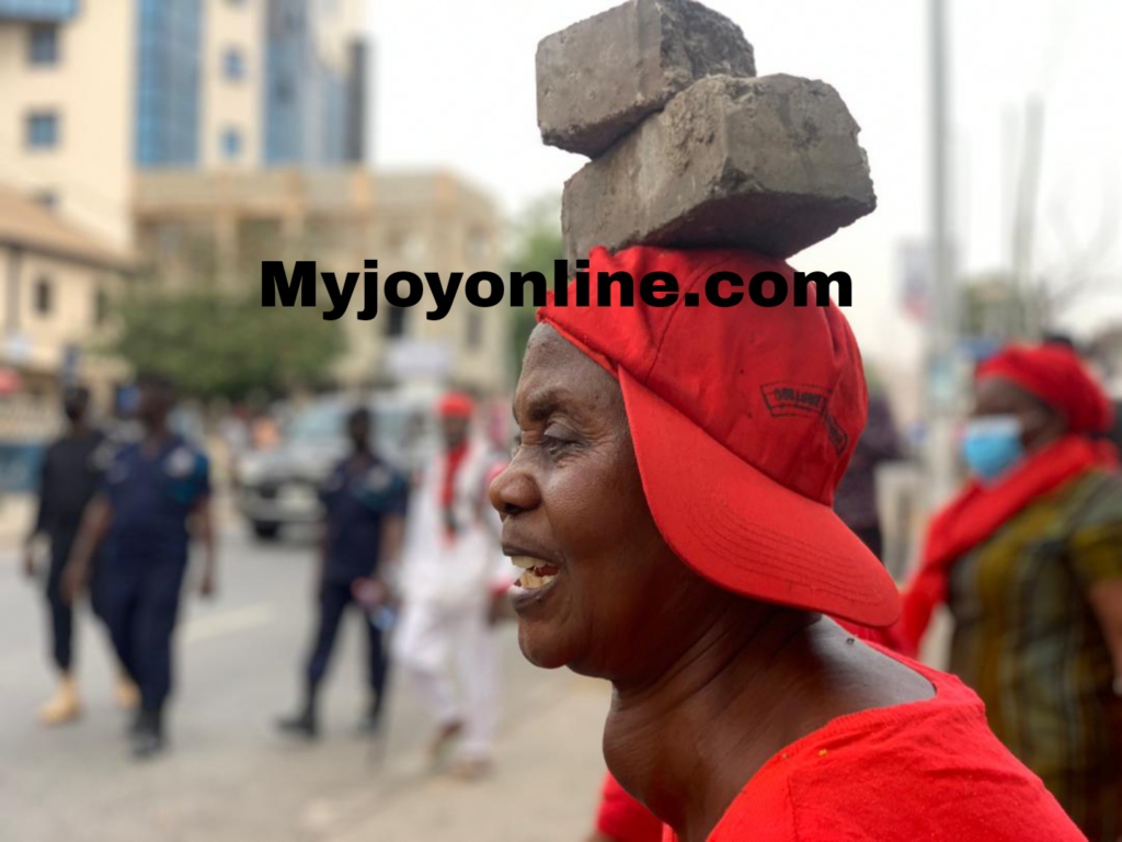 NDC 'Yentua' demo: Aged woman refuses to move until Mahama saves her