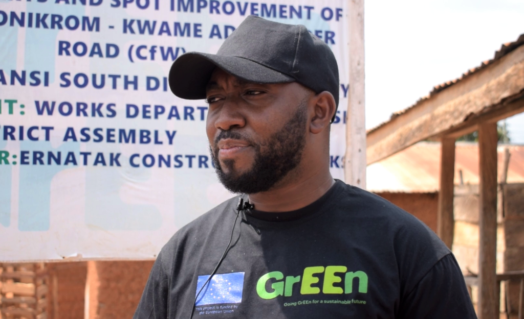 Gari processors at Kwame Adjei community get help to improve bad road