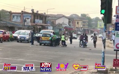 Road accident at Accra Newtown Fanofa road traffic light