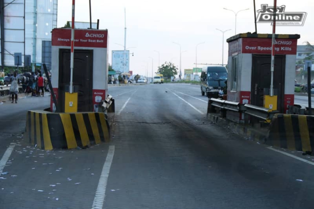Toll booths