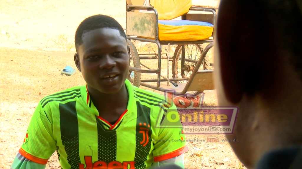 Down but not out - Inspirational story of a 16-year-old physically-challenged aspiring to be a footballer Wahab Kadir is passionate about football www.myjoyonline.com