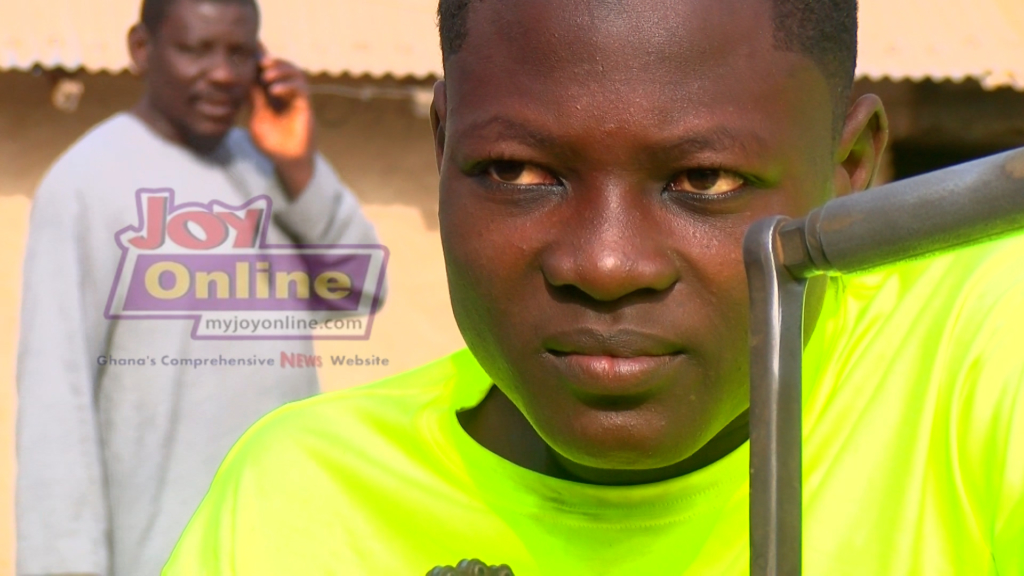 Down but not out - Inspirational story of a 16-year-old physically-challenged aspiring to be a footballer Wahab Kadir looks into future www.myjoyonline.com