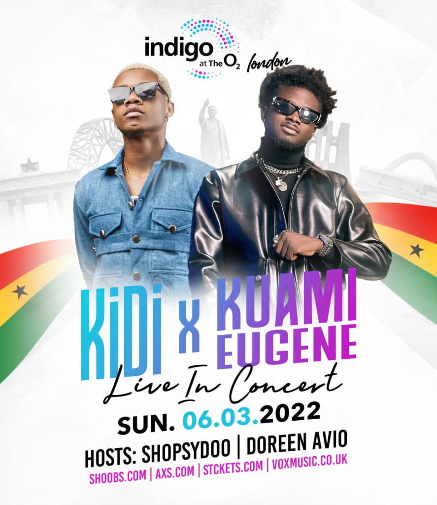 Doreen Avio to host 'KiDi & Kuami Eugene live in concert' at O2 Arena