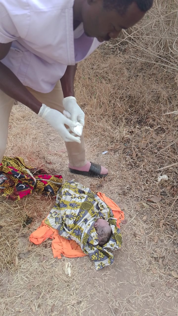 Woman delivers baby boy in bush at Agyata in Afram Plains