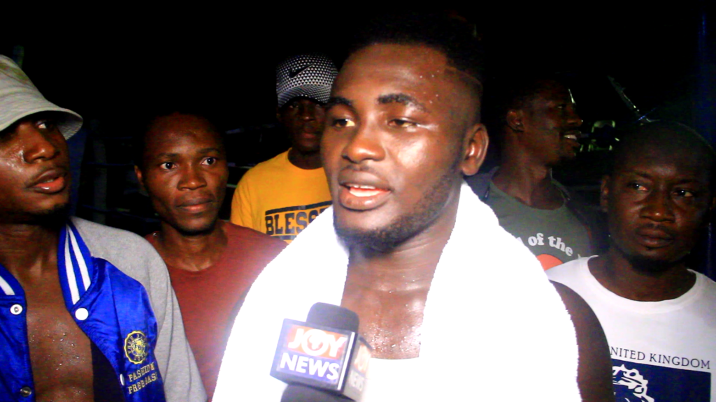 Hundreds witness first-ever boxing bout in Tafo