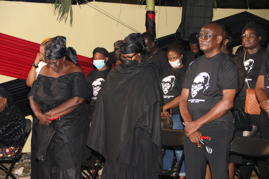Scenes from vigil held for the late Joy Brands Manager, Elvis Koku Kwashie