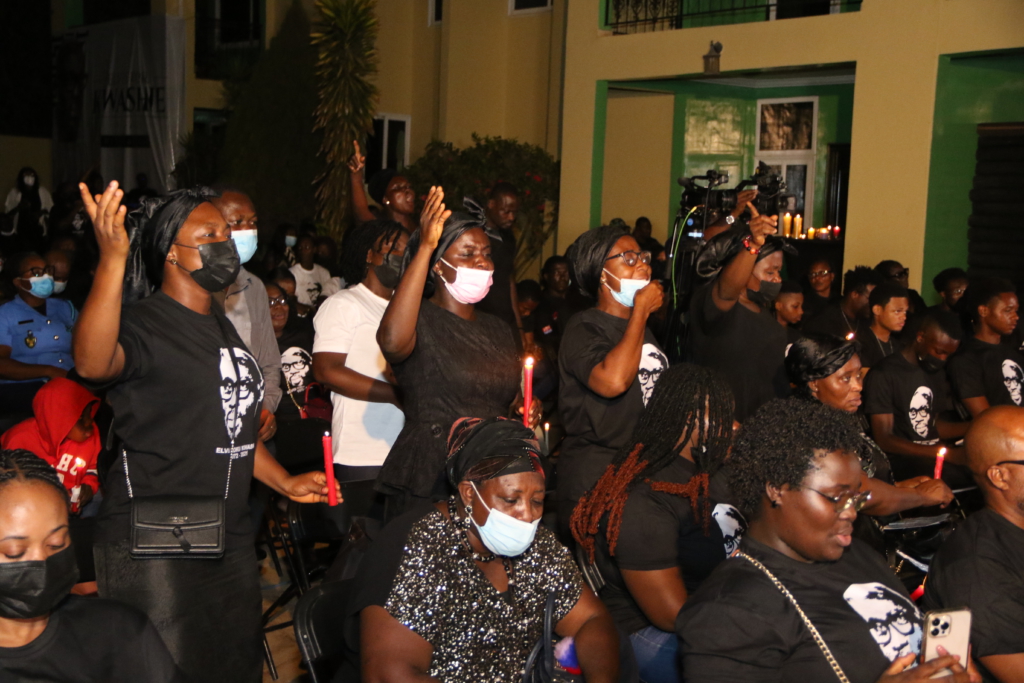 Scenes from vigil held for the late Joy Brands Manager, Elvis Koku Kwashie