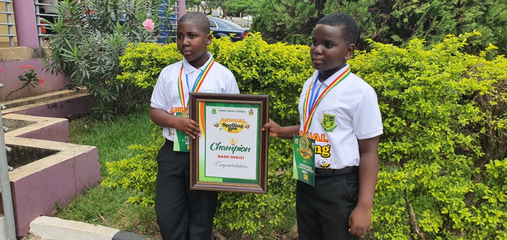 16 KNUST Basic School pupils shine at maiden Spelling Bee contest