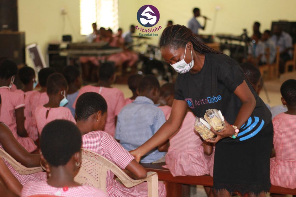 AritaGlobe Foundation fetes students of Akropong School for the Blind