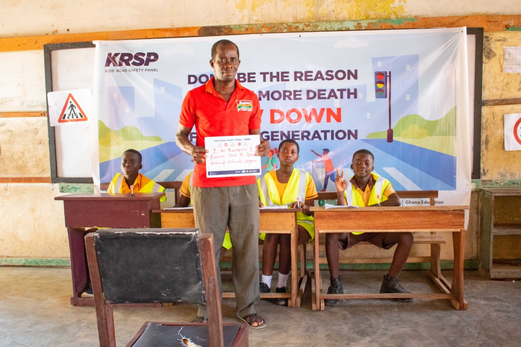 School children train drivers through Kids Road Safety Panel