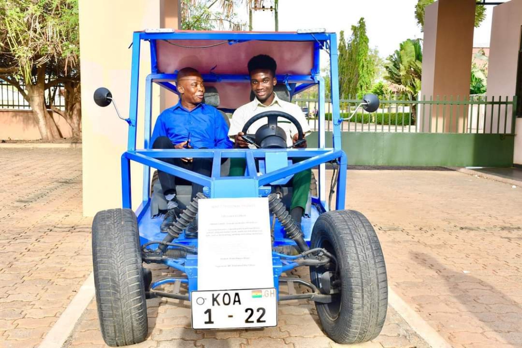 Tema International School student manufactures electric off-road vehicle