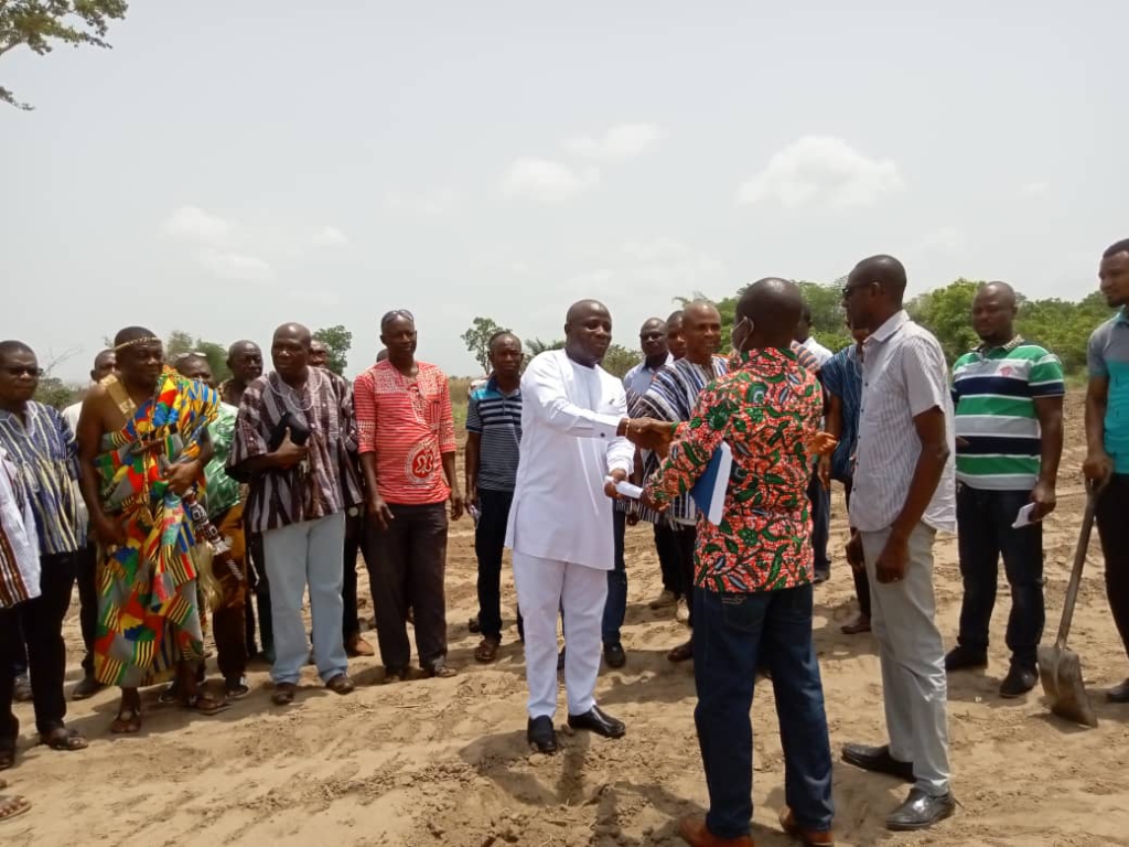 Hohoe MCE cuts sod for three major projects